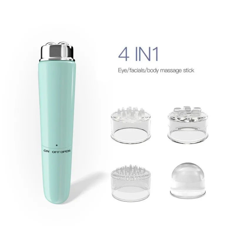 new mini eye massager electric vibration beauty instrument magnetic therapy portable v face massage stick