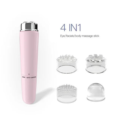 New Mini Eye Massager Electric Vibration Beauty Instrument Magnetic Therapy Portable V Face Massage Stick