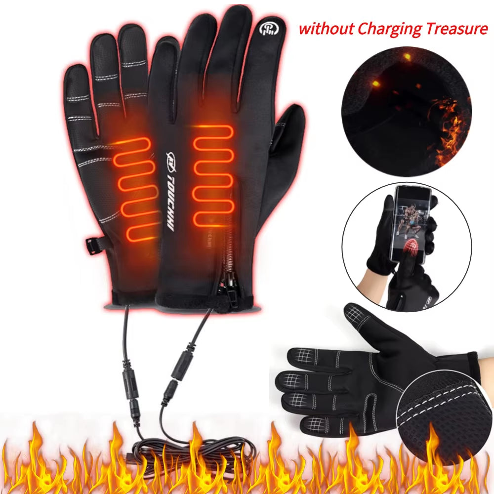 usb touch screen heated gloves 