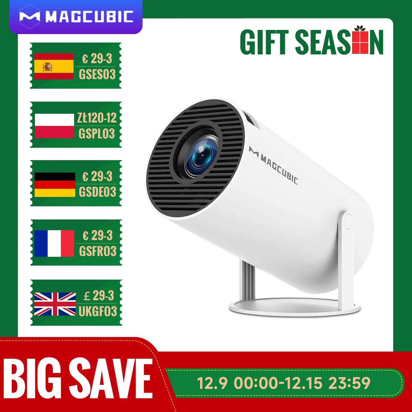 ultra hd christmas gift projector